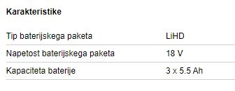 OSNOVNI SET 3 X LIHD 5.5 AH